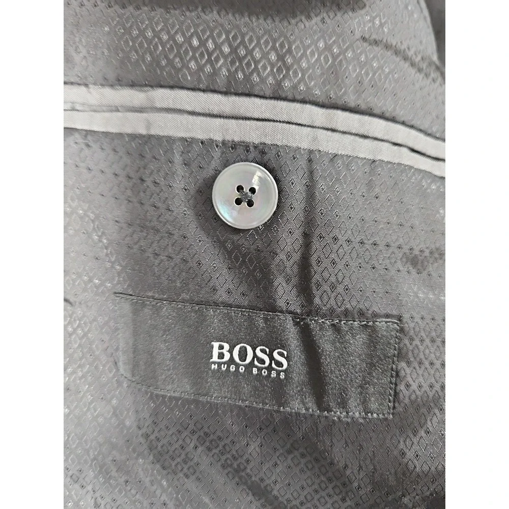 HUGO Hugo Boss 100% Virgin Wool Blazer Sport Coat 36S Houndstooth‎ Pattern